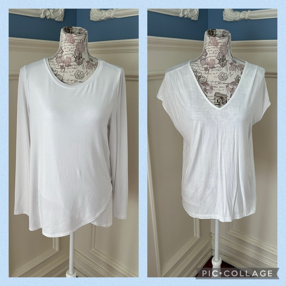 Ultra soft white tee bun bundle M